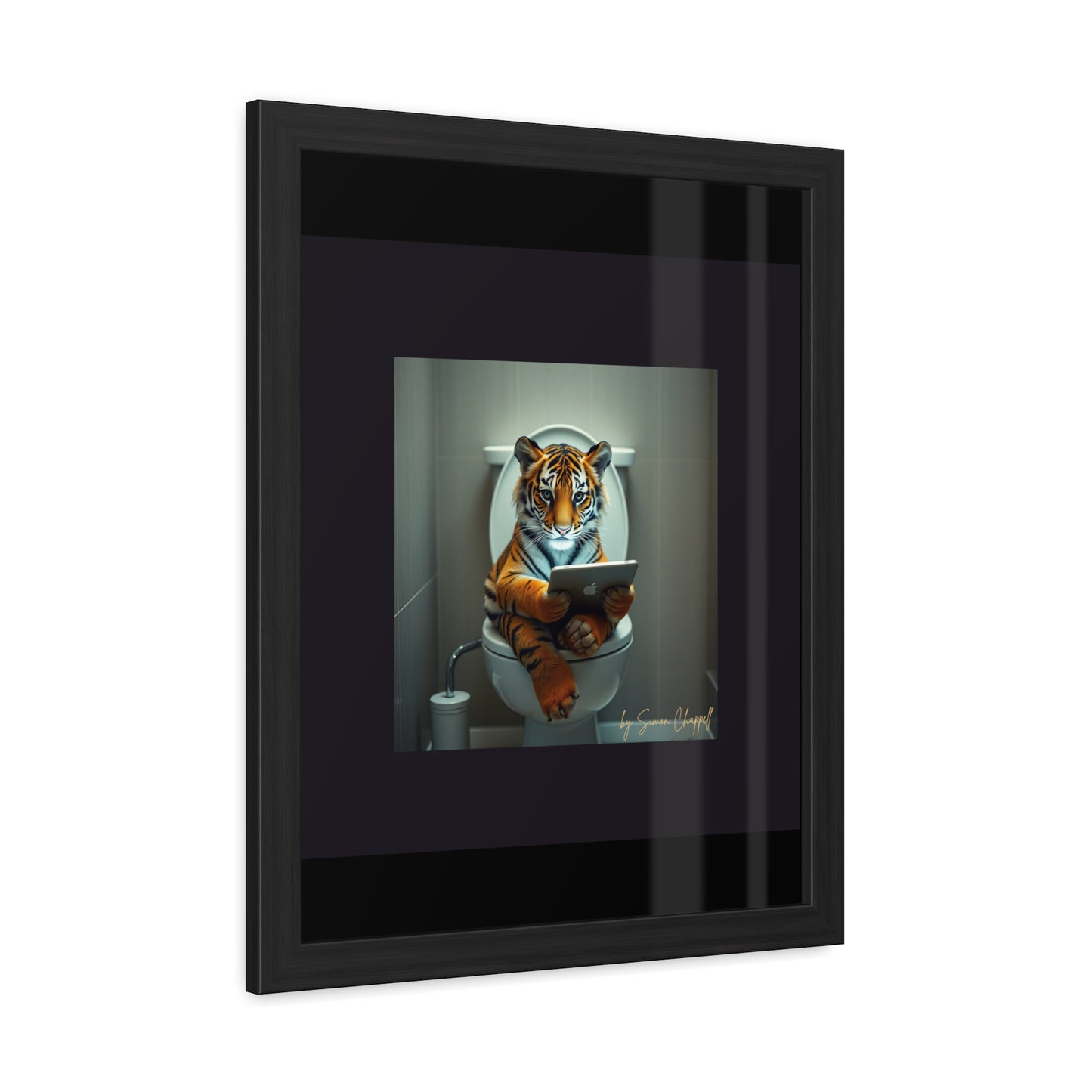 TIGERS THRONE by Simon Chappell Framed Poster