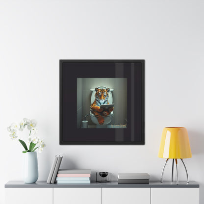 TIGERS THRONE by Simon Chappell Framed Poster