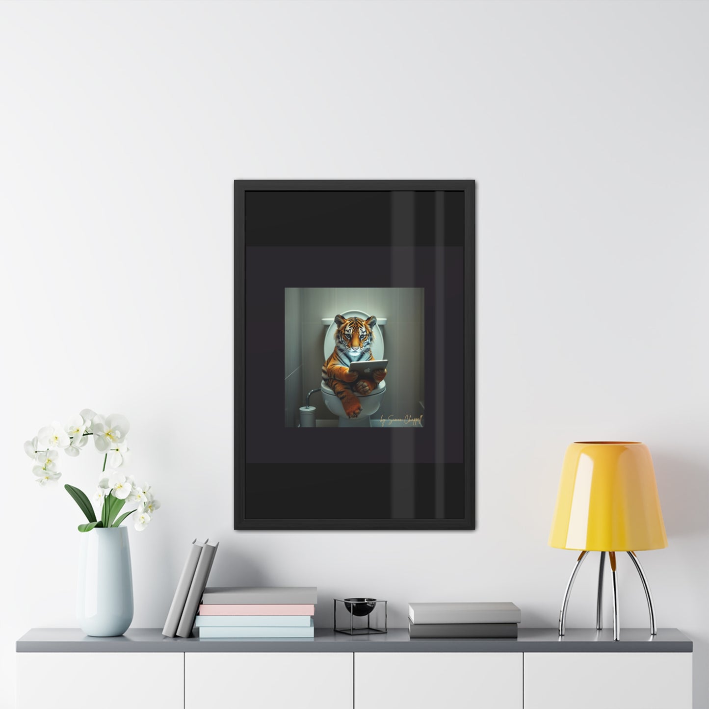 TIGERS THRONE by Simon Chappell Framed Poster