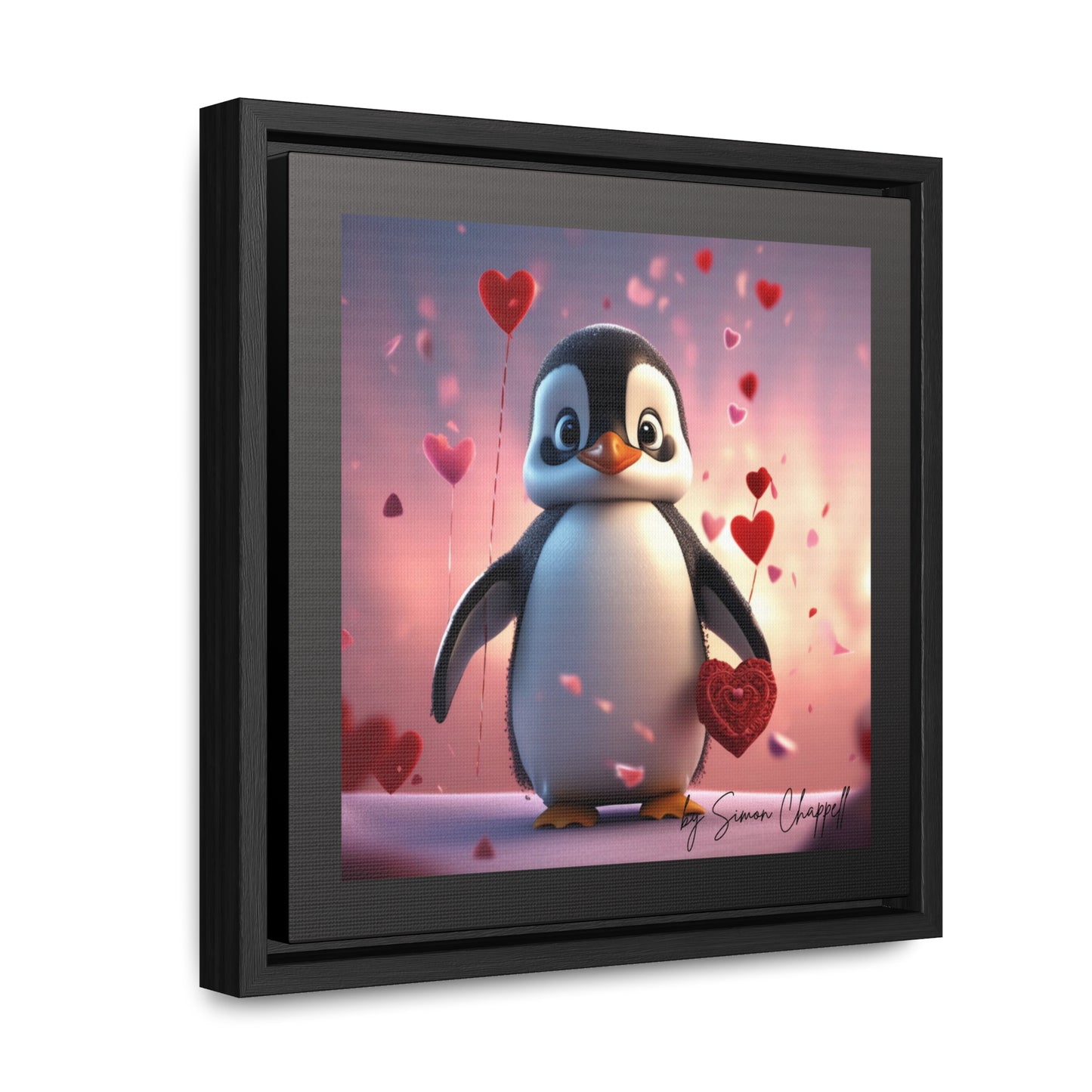 PENGUINLOVE by Simon Chappell, Canvas Wraps Penguin Love Valentine's Gift