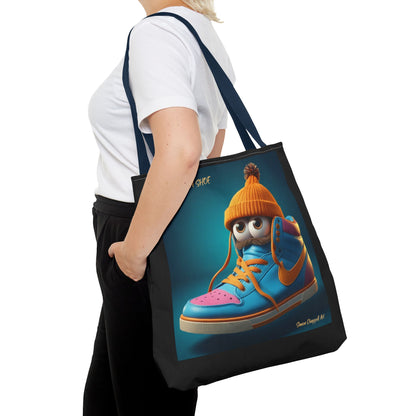 Tote Bag CLUE IN DA SHOE by Simon Chappell, Gift Idea, Everyday Bag, Market Bag, Cool, Digital Artwork