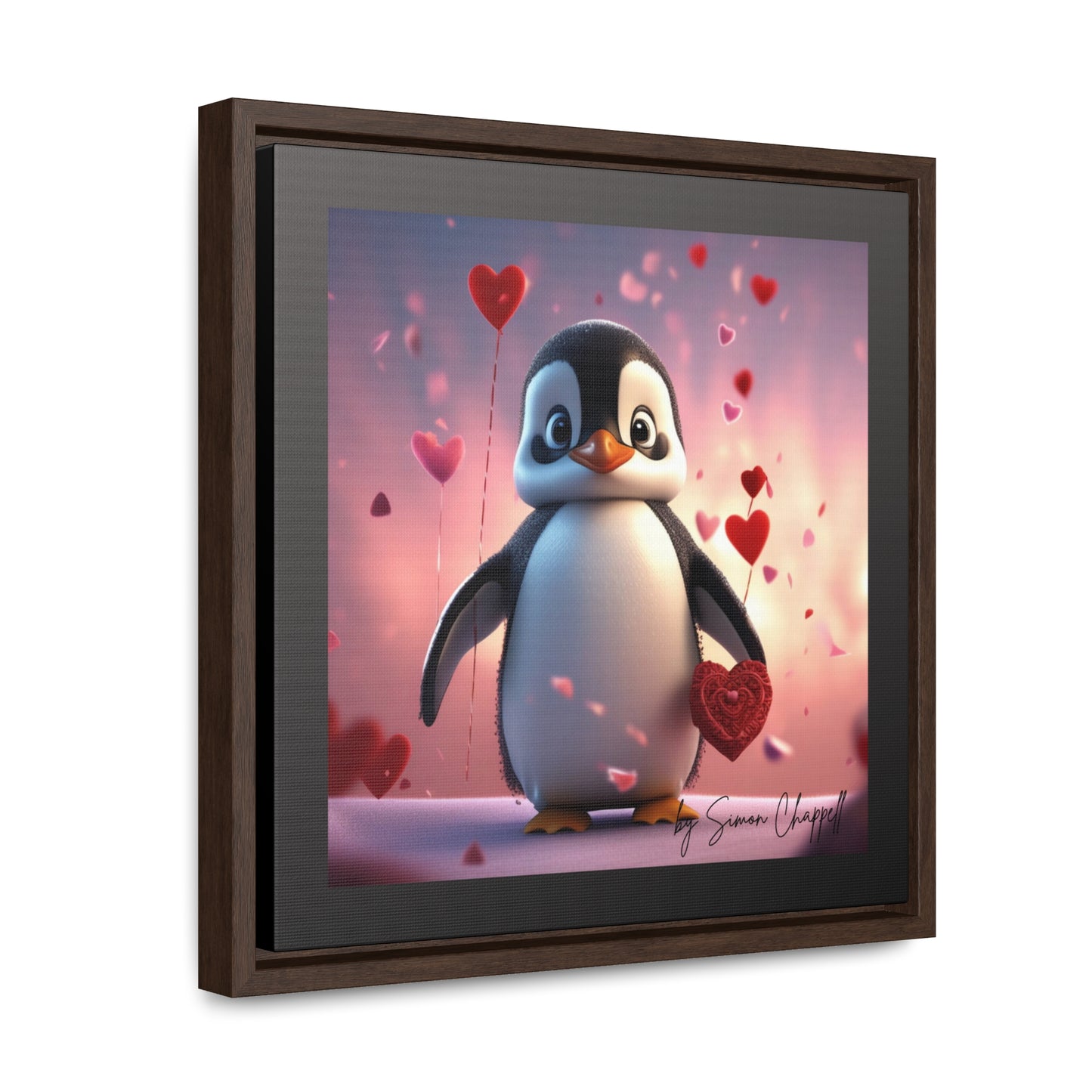 PENGUINLOVE by Simon Chappell, Canvas Wraps Penguin Love Valentine's Gift