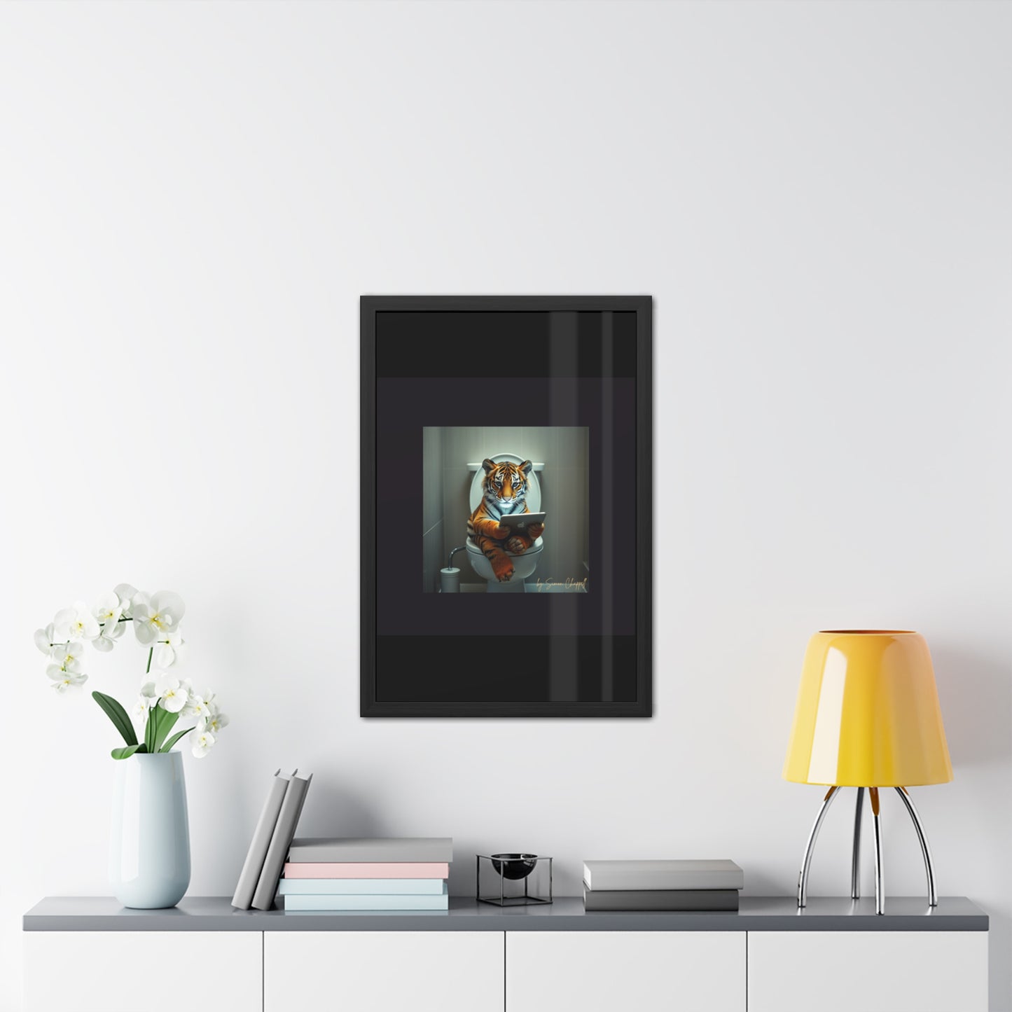 TIGERS THRONE by Simon Chappell Framed Poster