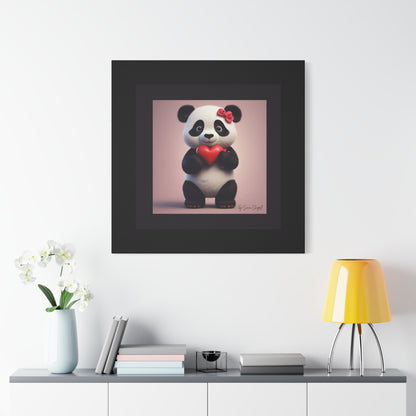 Canvas Print - PandaLove1 Valentines Day Art by Simon Chappell