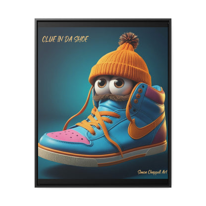 Canvas Wraps "CLUE IN DA SHOE" by Simon Chappell