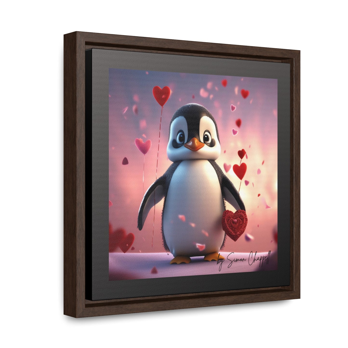 PENGUINLOVE by Simon Chappell, Canvas Wraps Penguin Love Valentine's Gift