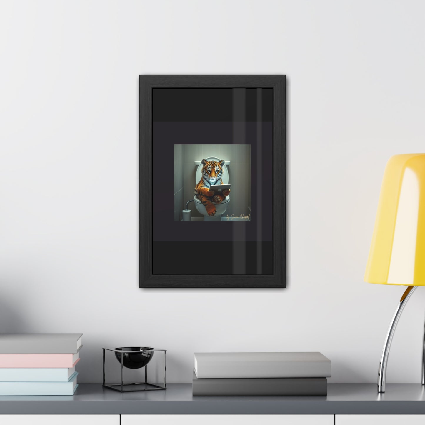 TIGERS THRONE by Simon Chappell Framed Poster