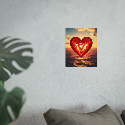 Poster Fine Art LOVEHEART by Simon Chappell - Home Decor and Gift Idea