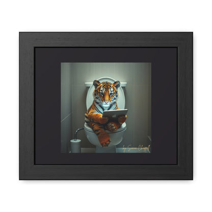 TIGERS THRONE by Simon Chappell Framed Poster