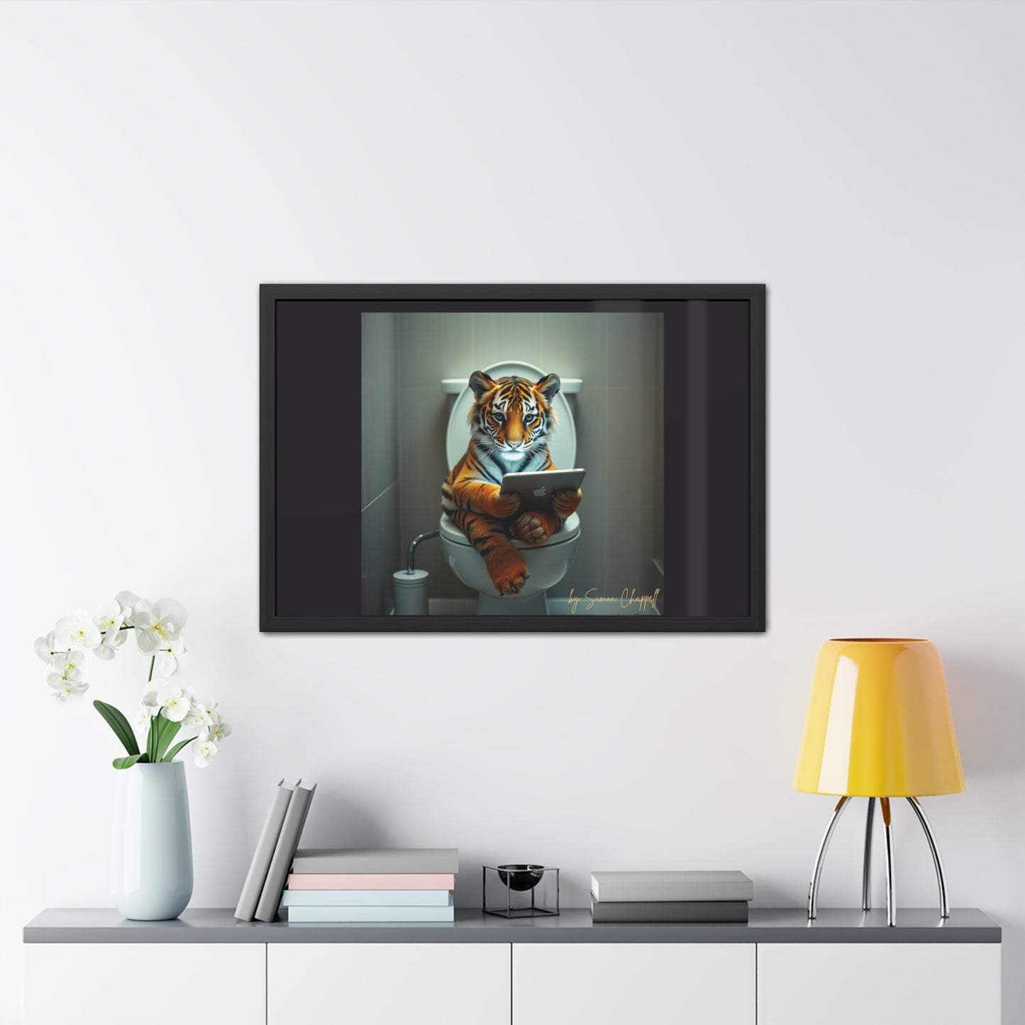 TIGERS THRONE by Simon Chappell Framed Poster