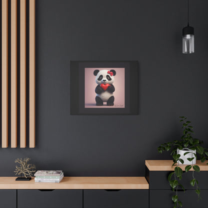 Canvas Print - PandaLove1 Valentines Day Art by Simon Chappell