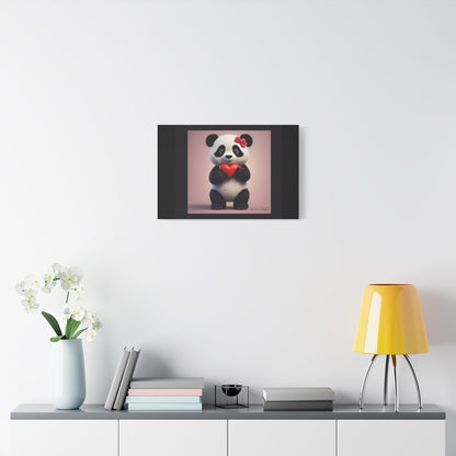 Canvas Print - PandaLove1 Valentines Day Art by Simon Chappell