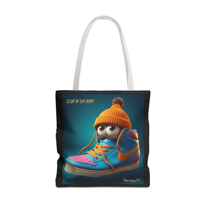 Tote Bag CLUE IN DA SHOE by Simon Chappell, Gift Idea, Everyday Bag, Market Bag, Cool, Digital Artwork