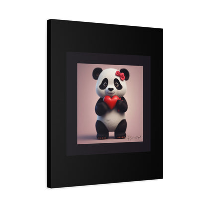 Canvas Print - PandaLove1 Valentines Day Art by Simon Chappell