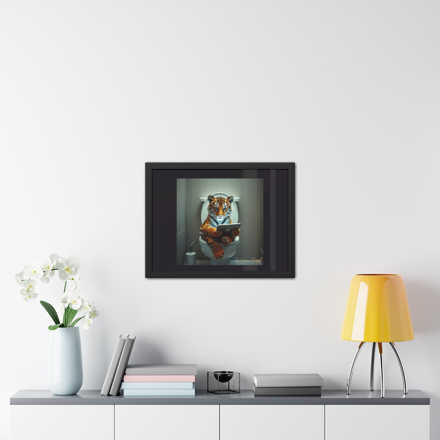 TIGERS THRONE by Simon Chappell Framed Poster