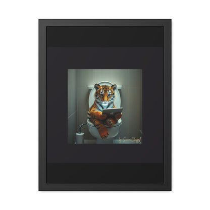 TIGERS THRONE by Simon Chappell Framed Poster