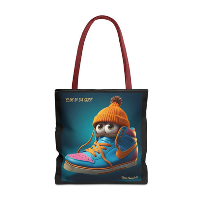 Tote Bag CLUE IN DA SHOE by Simon Chappell, Gift Idea, Everyday Bag, Market Bag, Cool, Digital Artwork