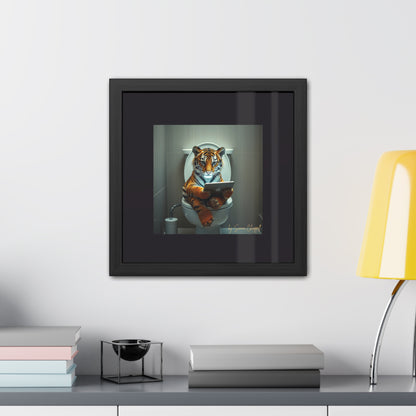 TIGERS THRONE by Simon Chappell Framed Poster