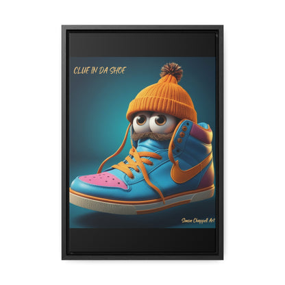 Canvas Wraps "CLUE IN DA SHOE" by Simon Chappell