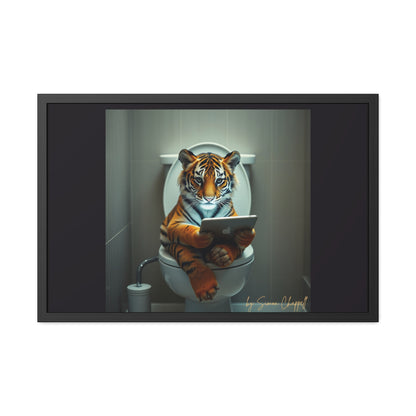 TIGERS THRONE by Simon Chappell Framed Poster