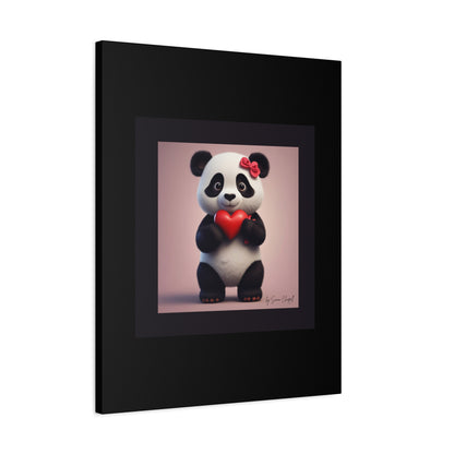 Canvas Print - PandaLove1 Valentines Day Art by Simon Chappell