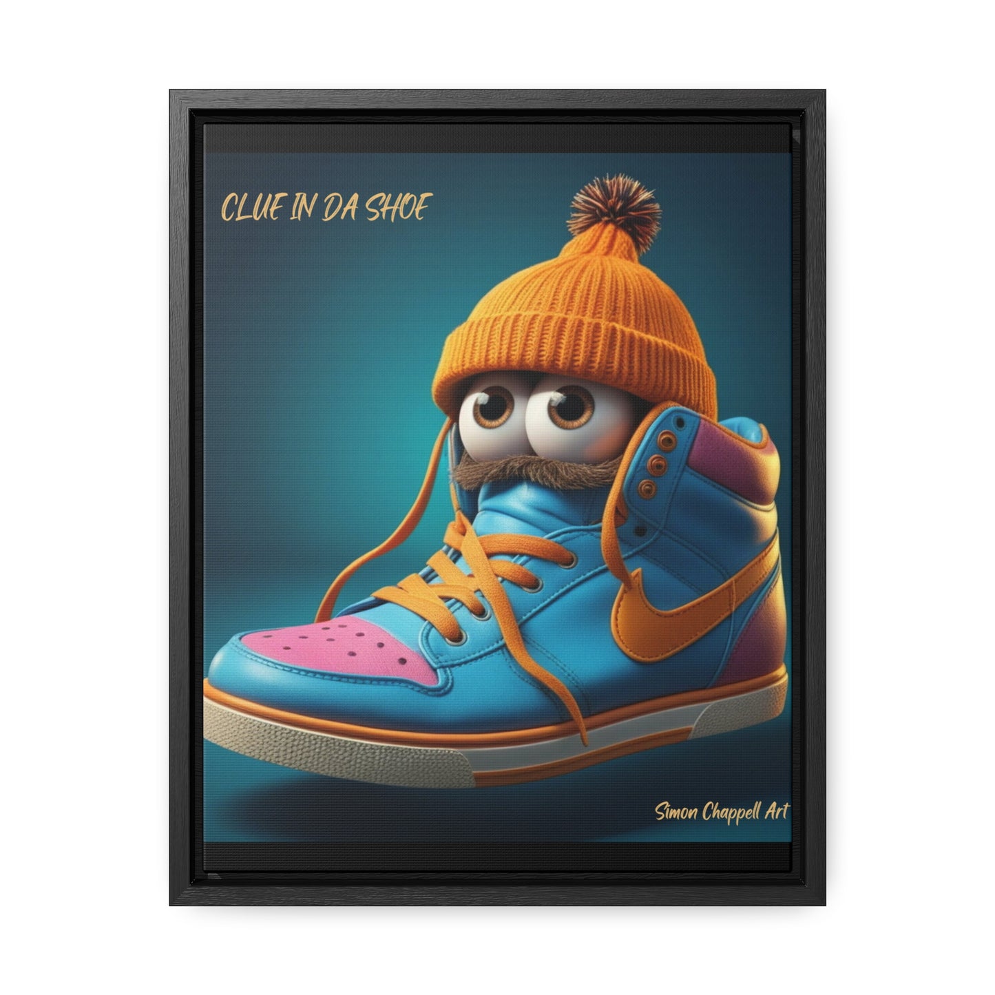 Canvas Wraps "CLUE IN DA SHOE" by Simon Chappell