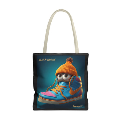 Tote Bag CLUE IN DA SHOE by Simon Chappell, Gift Idea, Everyday Bag, Market Bag, Cool, Digital Artwork