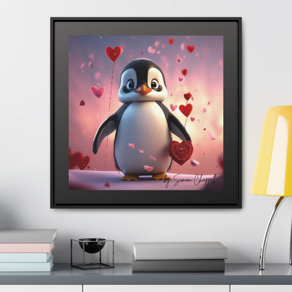 PENGUINLOVE by Simon Chappell, Canvas Wraps Penguin Love Valentine's Gift