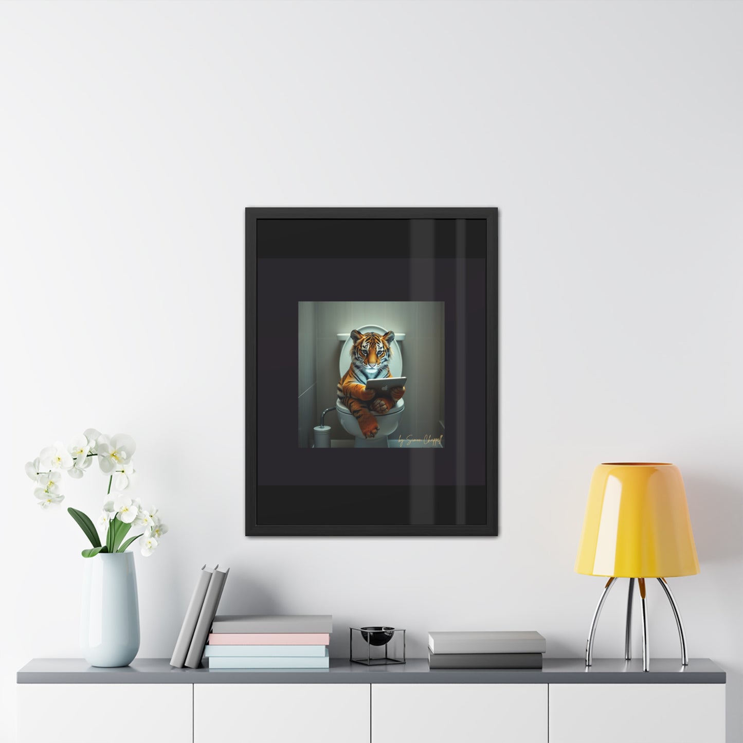 TIGERS THRONE by Simon Chappell Framed Poster