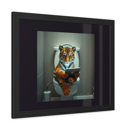 TIGERS THRONE by Simon Chappell Framed Poster