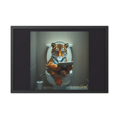 TIGERS THRONE by Simon Chappell Framed Poster