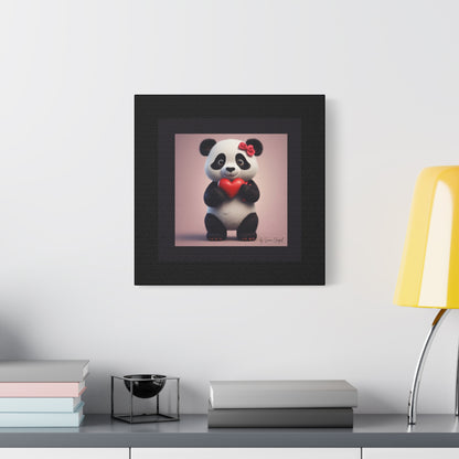 Canvas Print - PandaLove1 Valentines Day Art by Simon Chappell