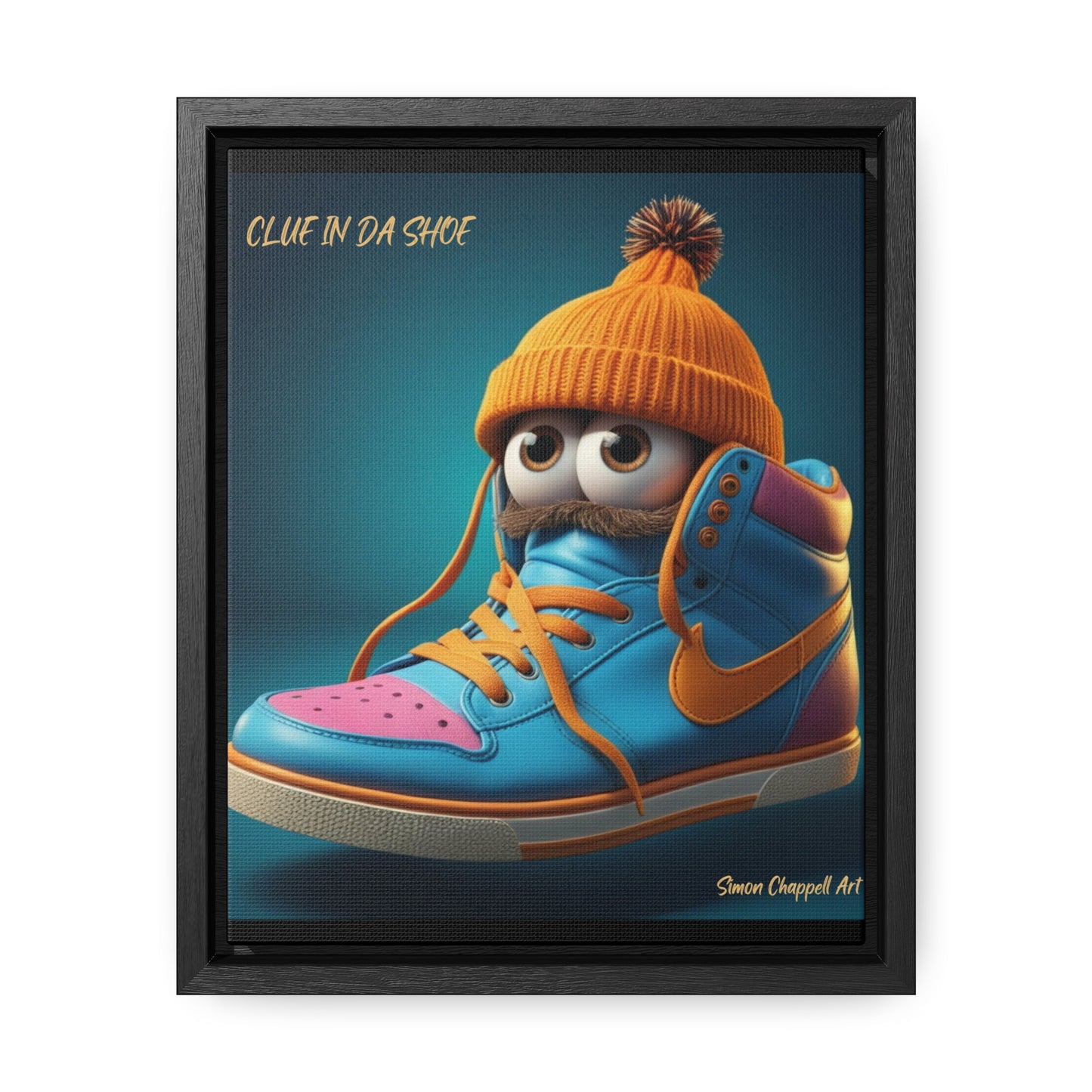 Canvas Wraps "CLUE IN DA SHOE" by Simon Chappell