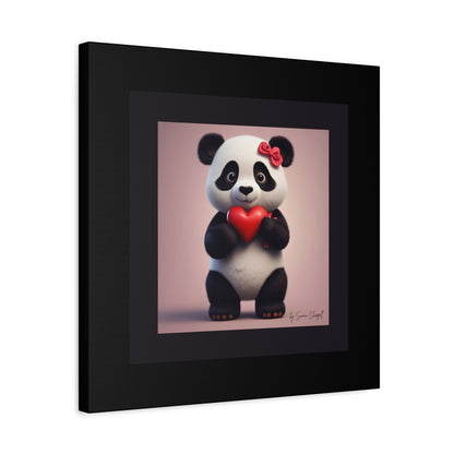 Canvas Print - PandaLove1 Valentines Day Art by Simon Chappell