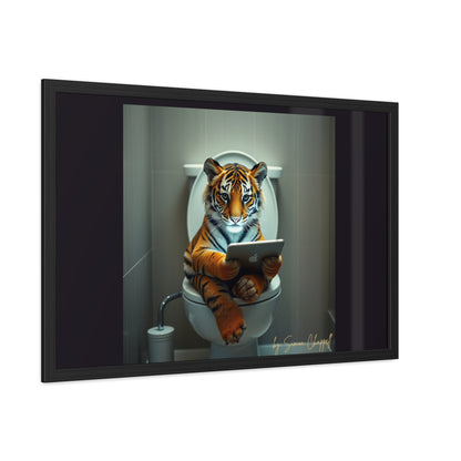 TIGERS THRONE by Simon Chappell Framed Poster