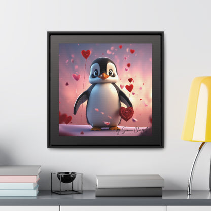 PENGUINLOVE by Simon Chappell, Canvas Wraps Penguin Love Valentine's Gift