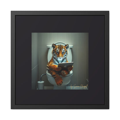 TIGERS THRONE by Simon Chappell Framed Poster