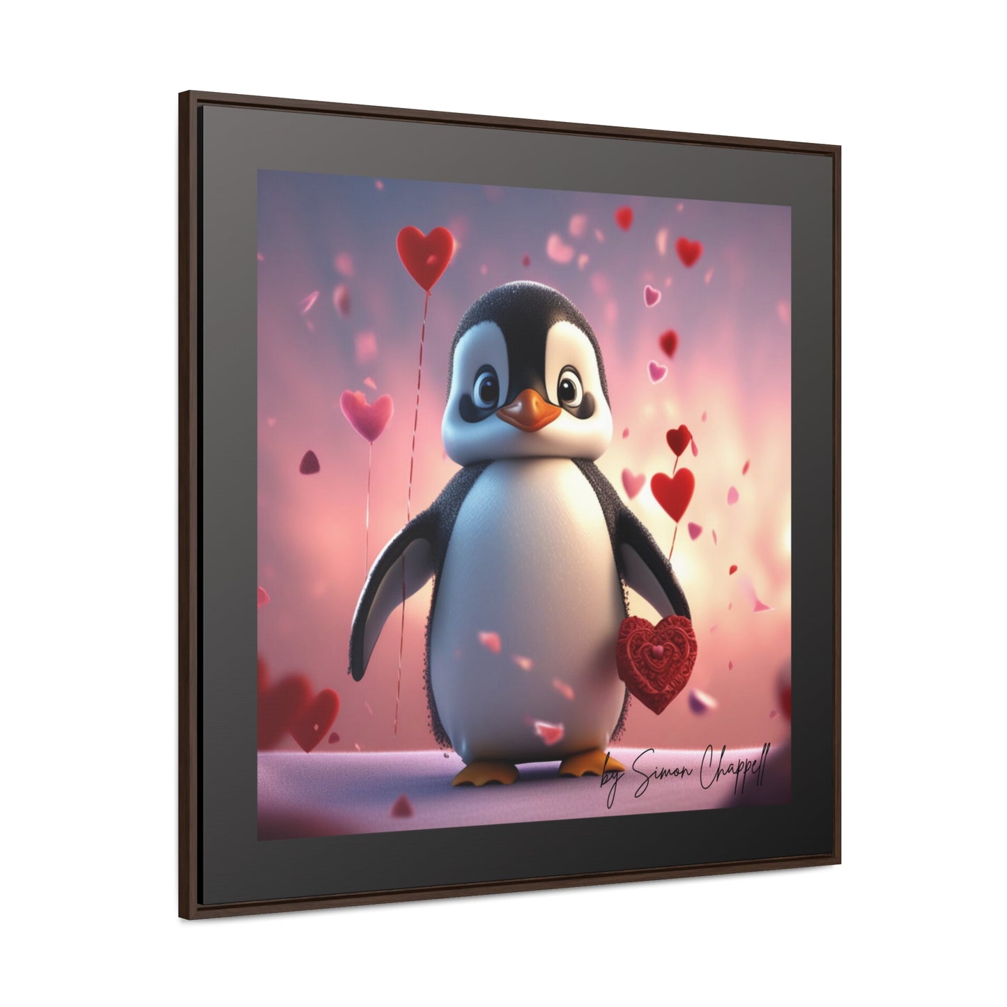 PENGUINLOVE by Simon Chappell, Canvas Wraps Penguin Love Valentine's Gift