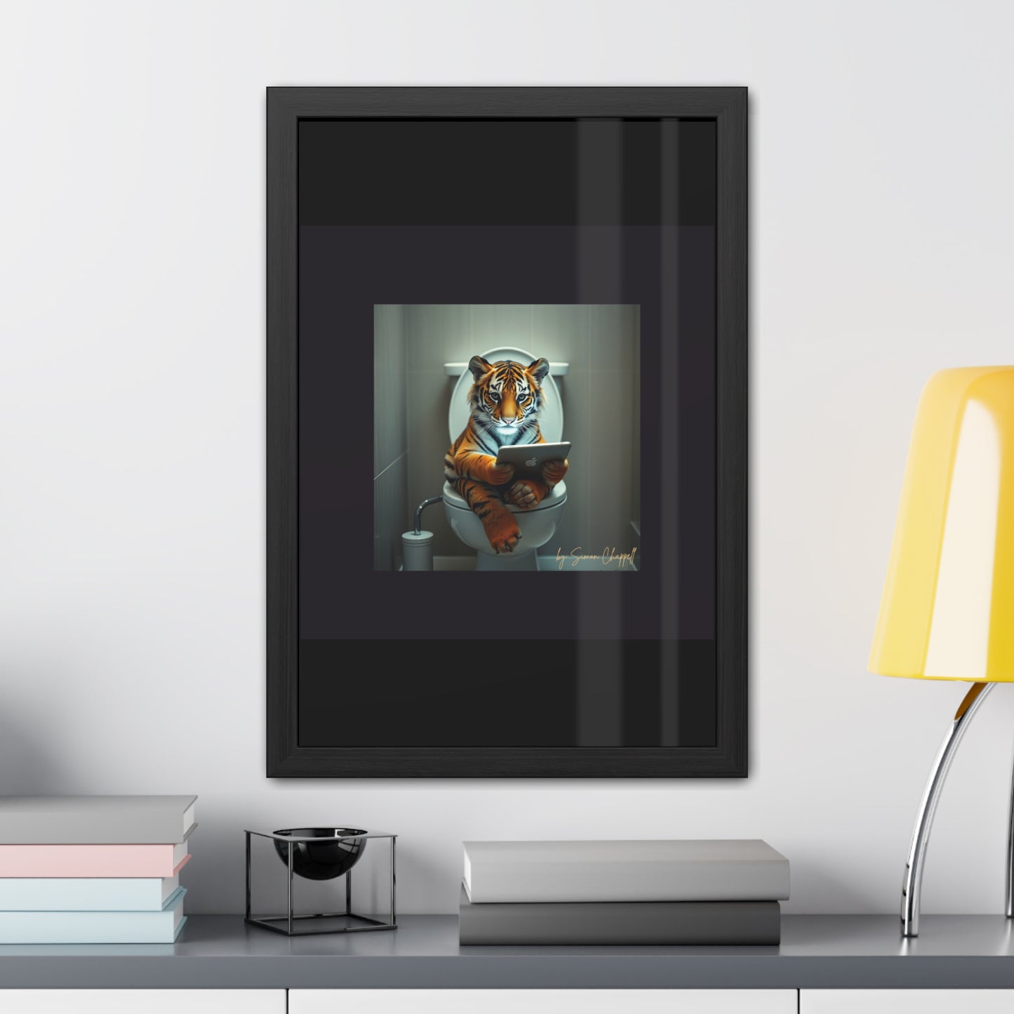 TIGERS THRONE by Simon Chappell Framed Poster