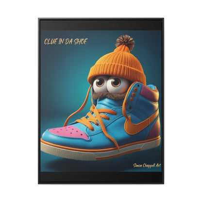 Canvas Wraps "CLUE IN DA SHOE" by Simon Chappell