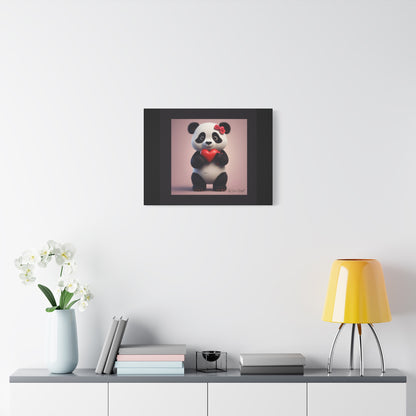 Canvas Print - PandaLove1 Valentines Day Art by Simon Chappell