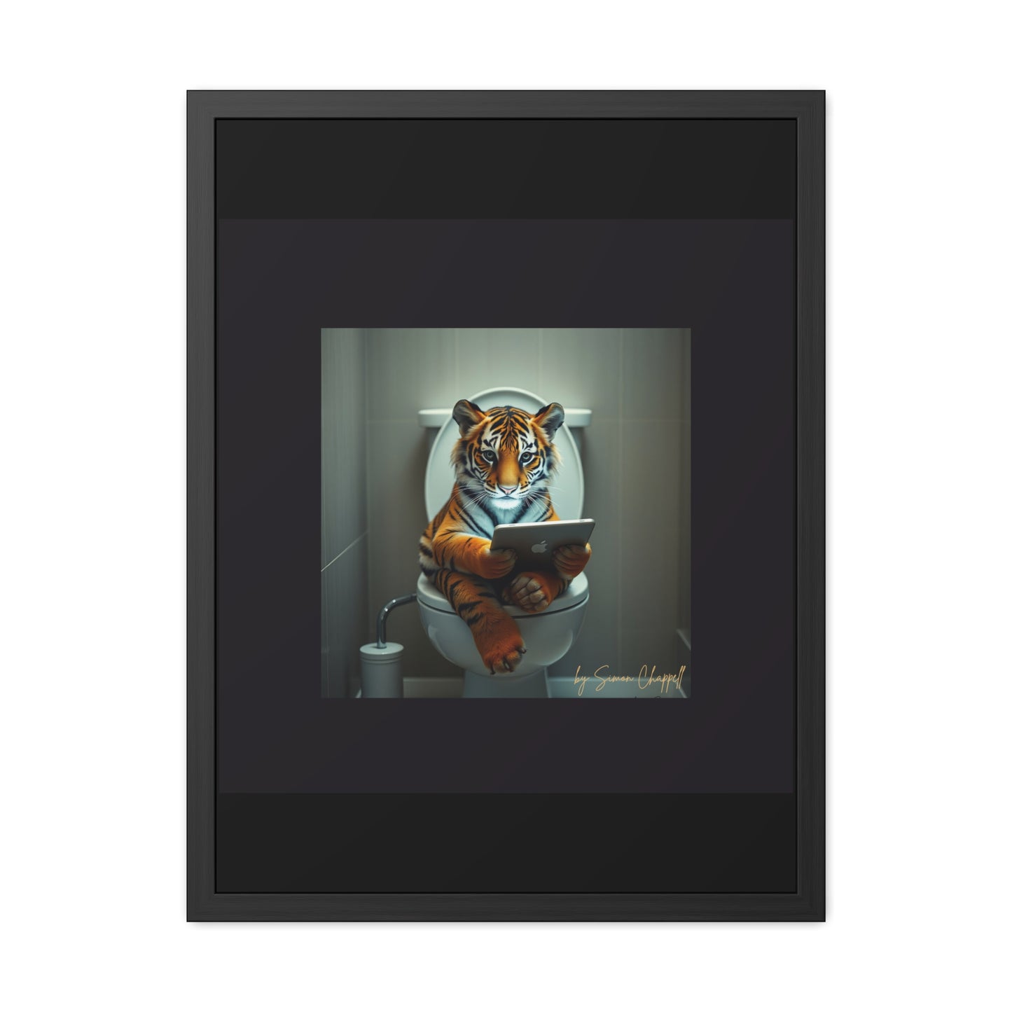 TIGERS THRONE by Simon Chappell Framed Poster