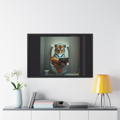 TIGERS THRONE by Simon Chappell Framed Poster