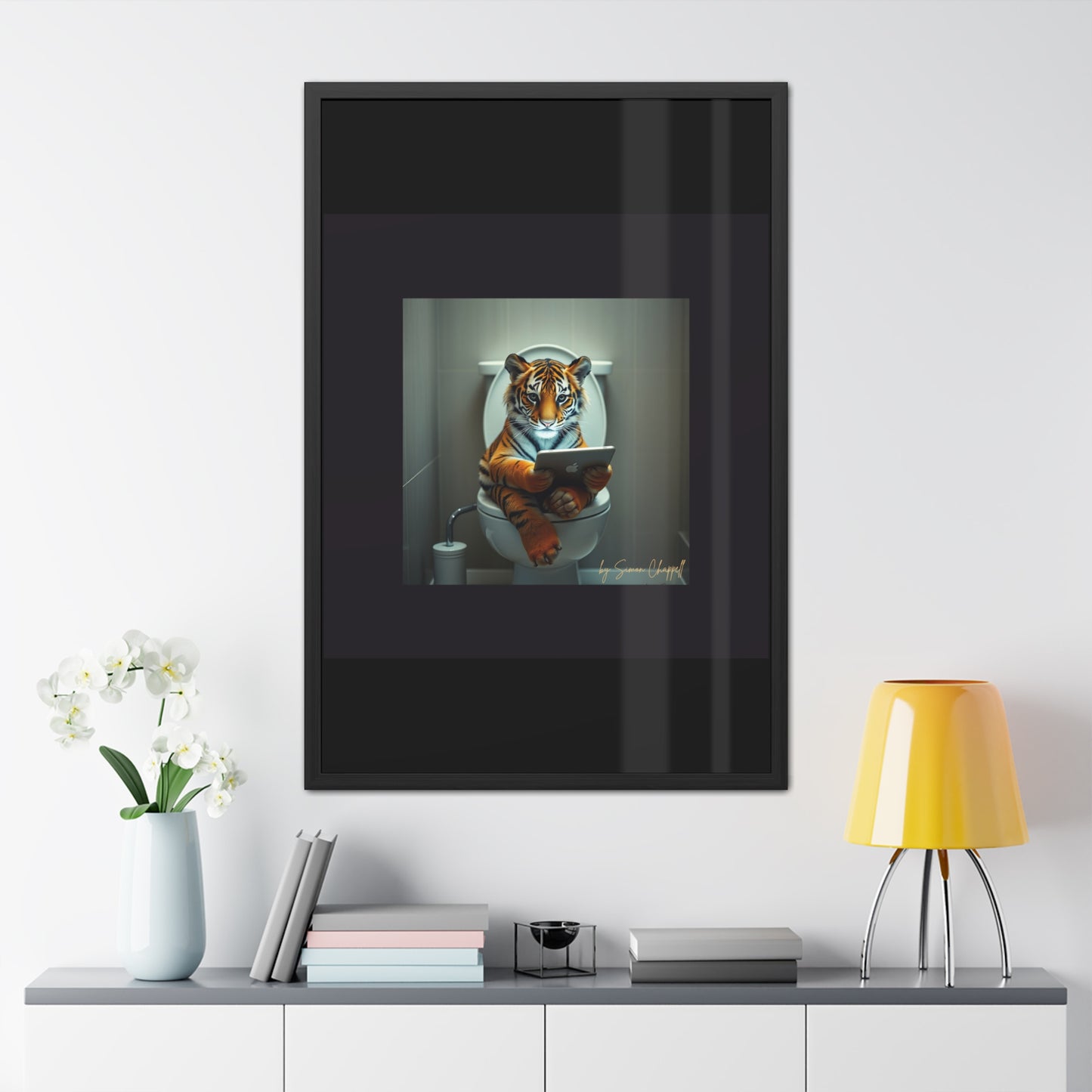 TIGERS THRONE by Simon Chappell Framed Poster