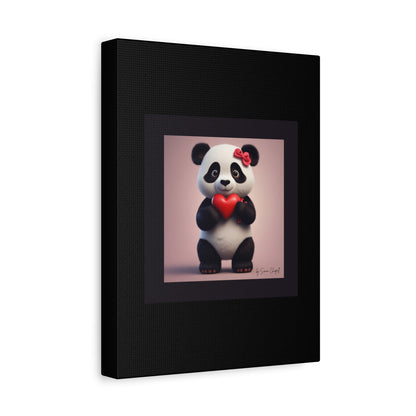 Canvas Print - PandaLove1 Valentines Day Art by Simon Chappell