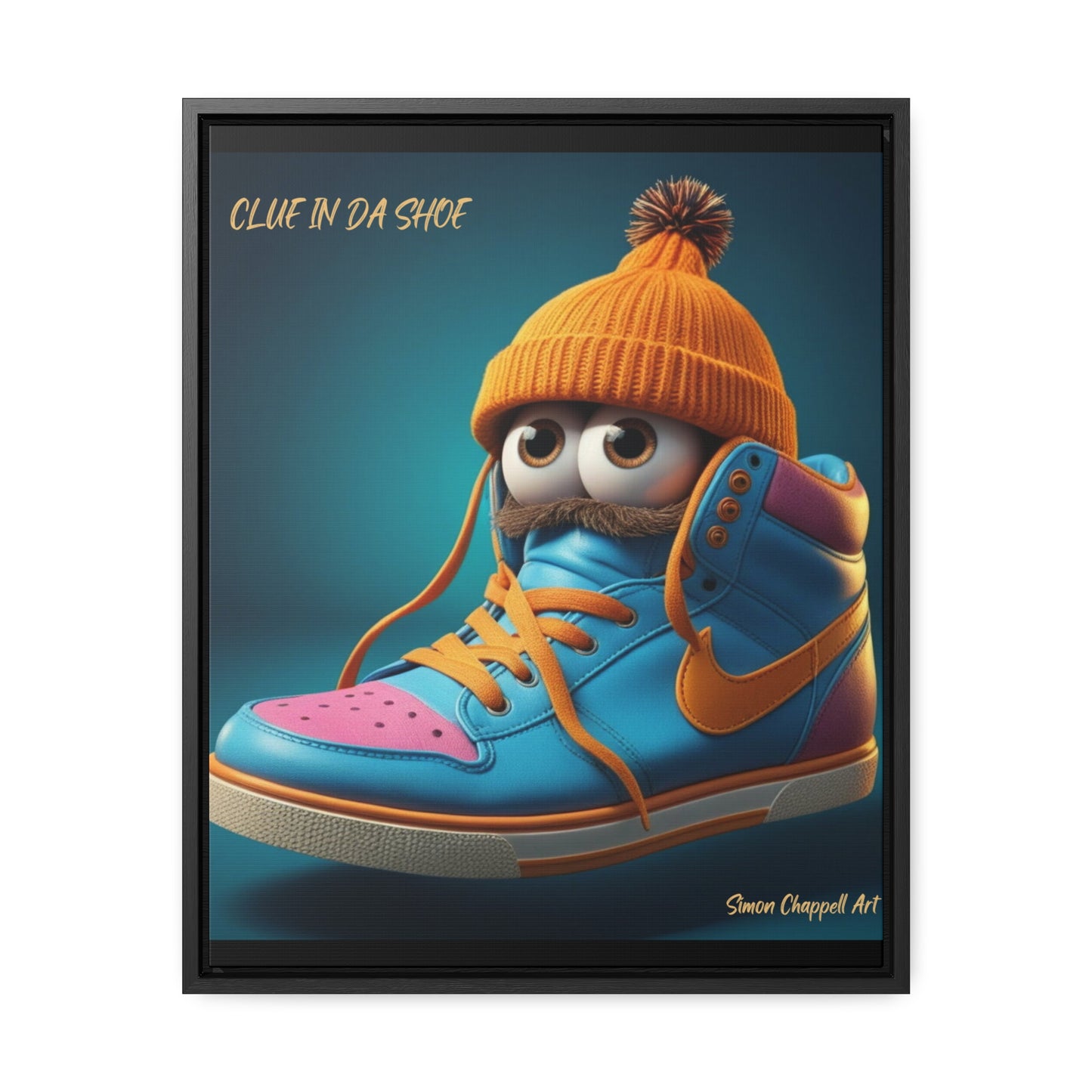 Canvas Wraps "CLUE IN DA SHOE" by Simon Chappell