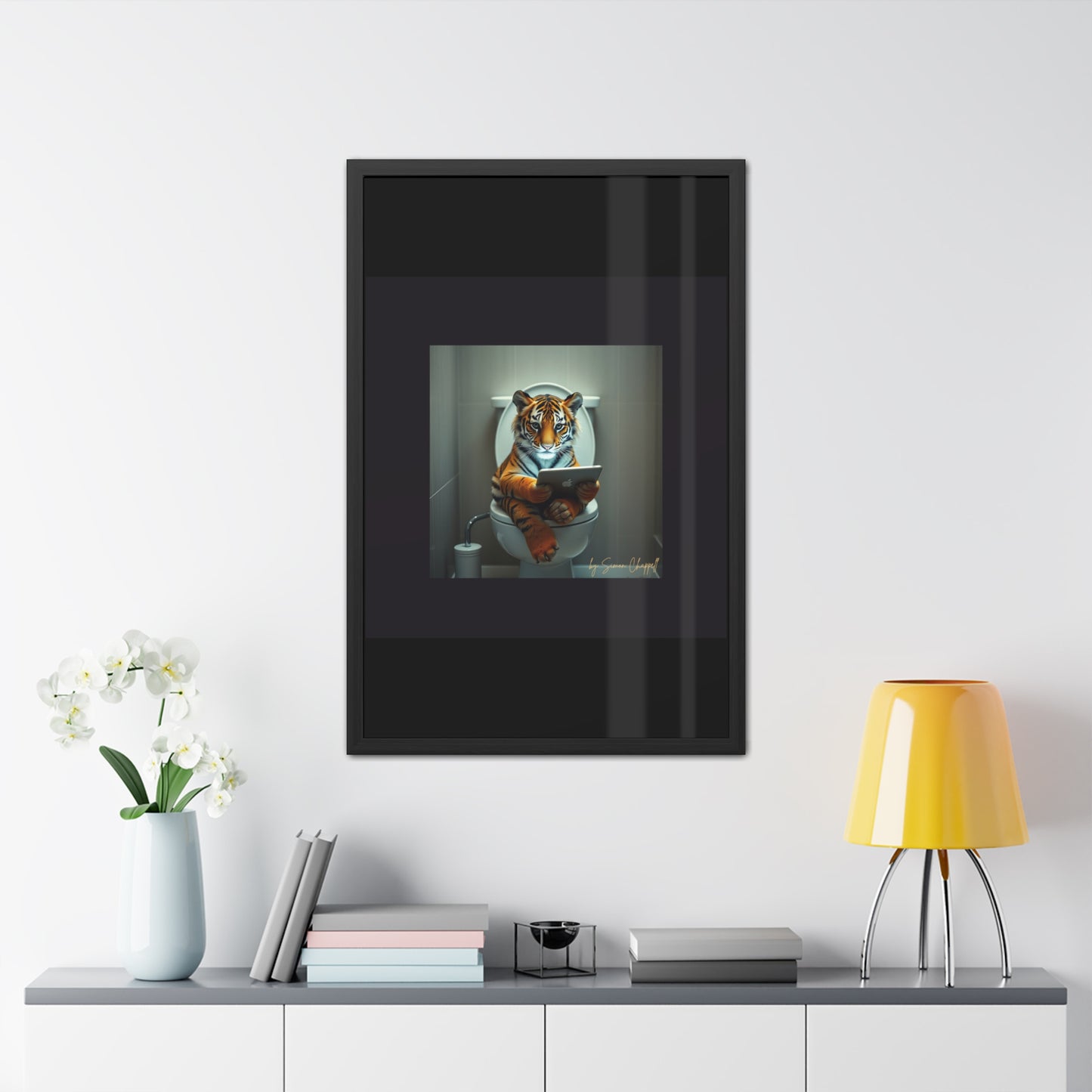 TIGERS THRONE by Simon Chappell Framed Poster