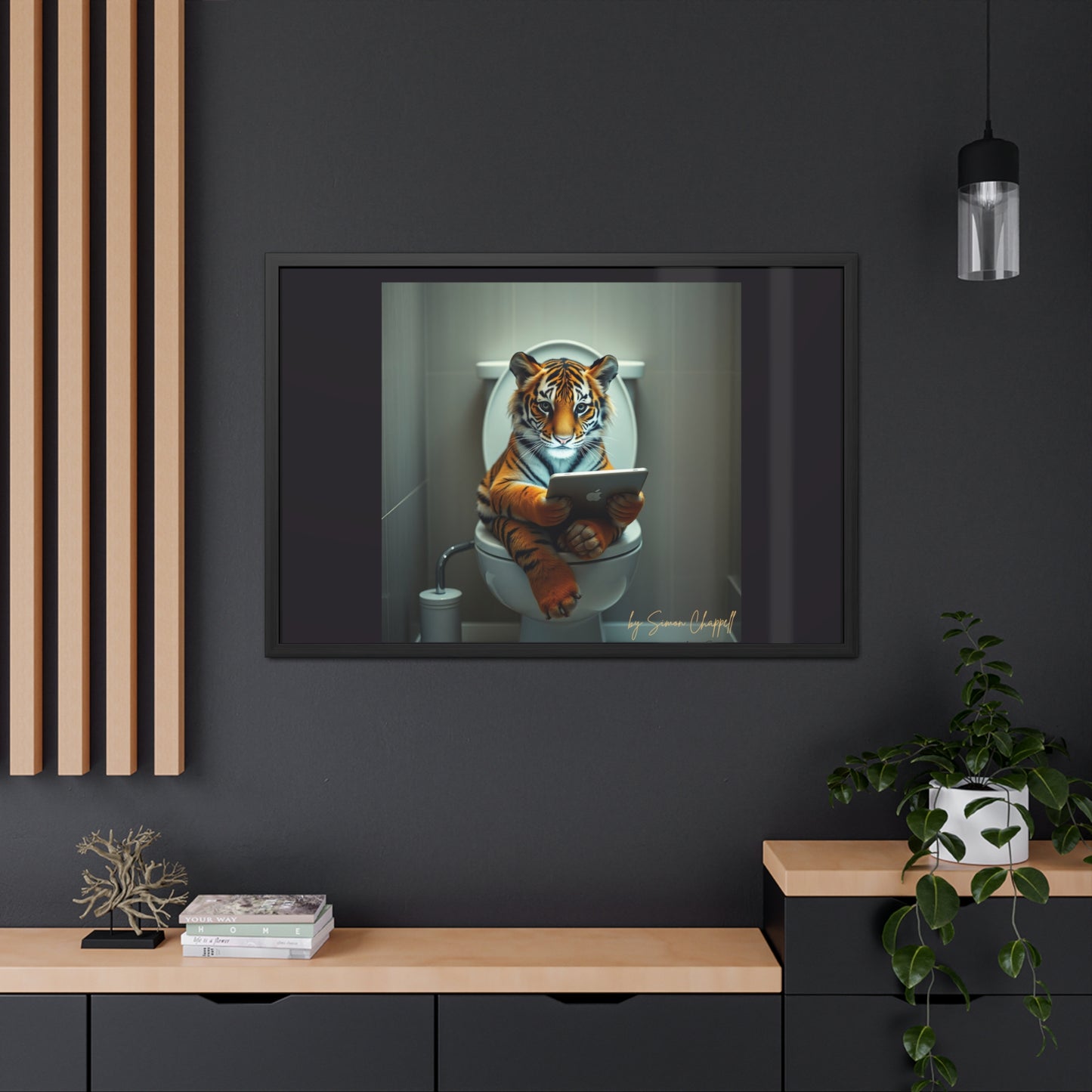 TIGERS THRONE by Simon Chappell Framed Poster