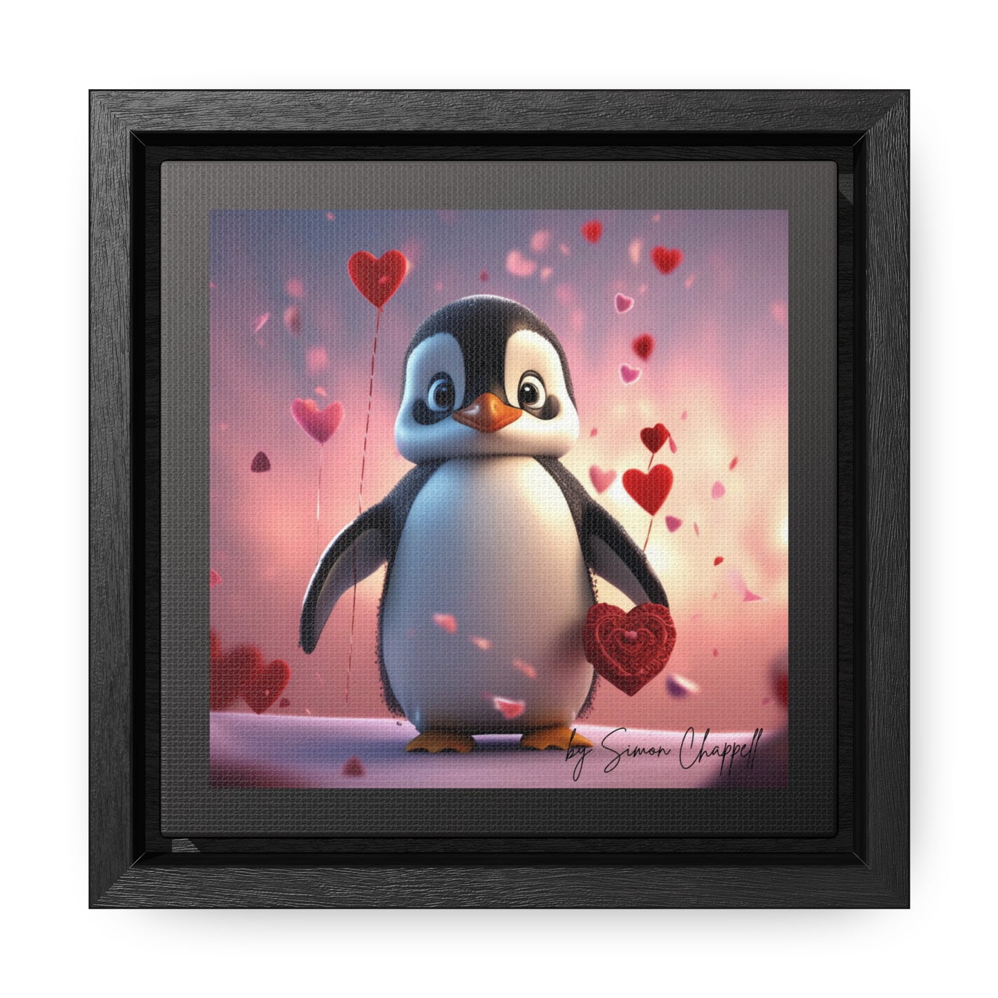 PENGUINLOVE by Simon Chappell, Canvas Wraps Penguin Love Valentine's Gift