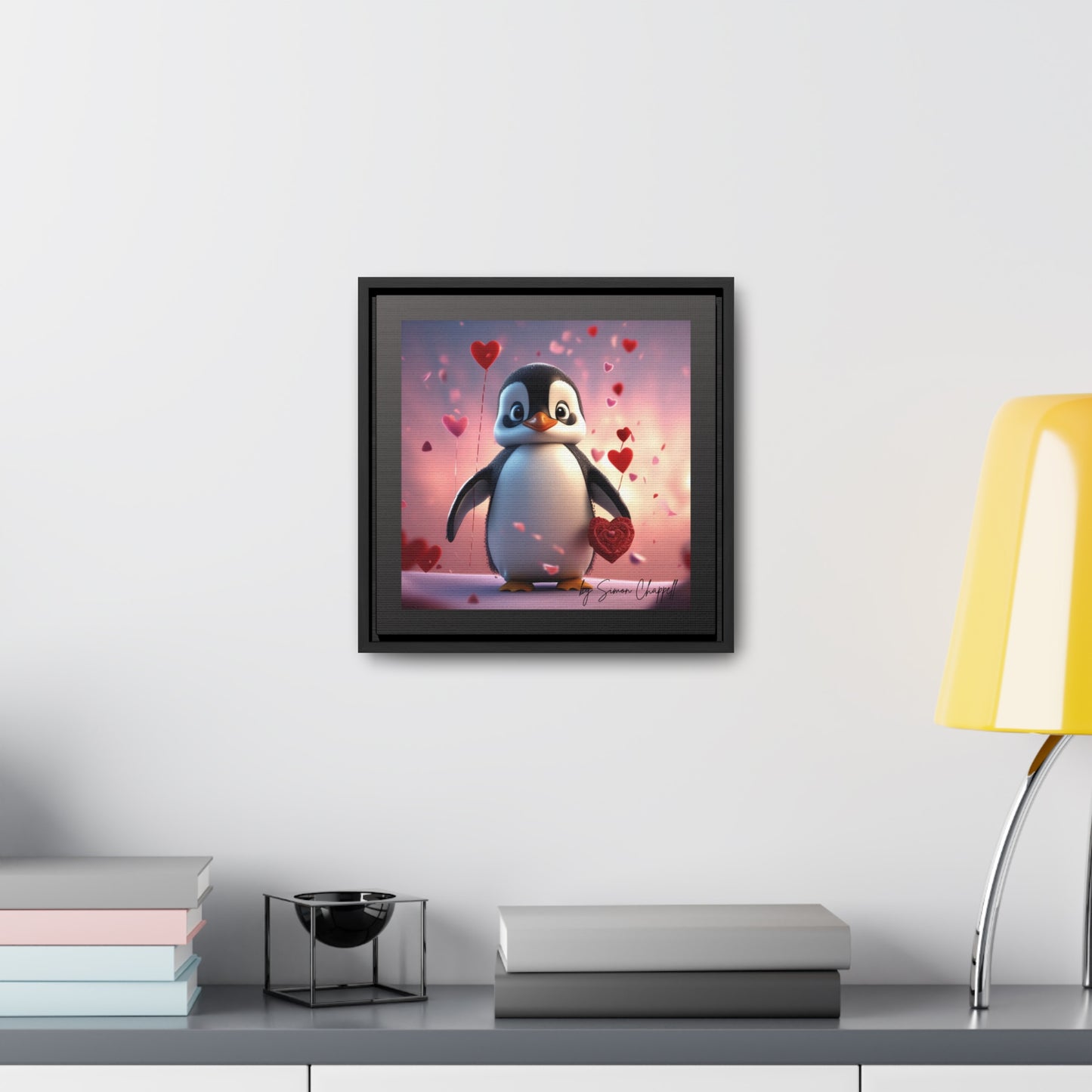 PENGUINLOVE by Simon Chappell, Canvas Wraps Penguin Love Valentine's Gift